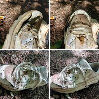 2024-06-18 WHITE NIKE AIR MAX TRASHING IN THE MUD