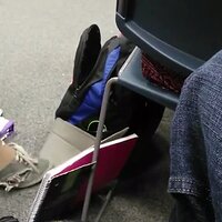 Ebony feet in worn out keds sockless.mp4