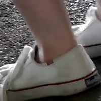 White Keds without socks.mp4