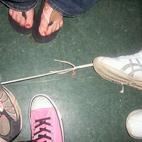 barbara's shoe tied to todd's shoe.jpg