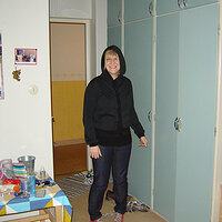 i tied michelle's shoes together, isn't she cute.jpg