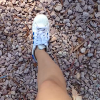 Cute Feet Crushing Rocks and then taking my shoes off.mp4