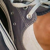 sweaty converse and well worn ankle socks.mp4