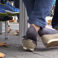 candid shoeplay with ped socks in keds.mp4