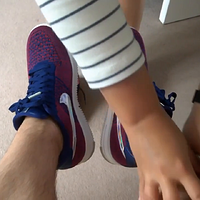 she is removing his nike air force one flyknit.mp4