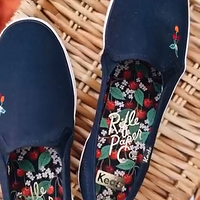 A subtle pop of petal perfection Shop our final Keds X @riflepaperco collection..mp4
