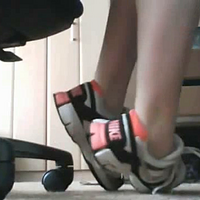 Running shoes and barefoot.mp4
