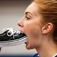 Hailuo_Video_The woman is holding a sneaker_396874592648437761.mp4