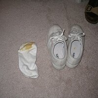 Cum stained sock and Tretorns.JPG
