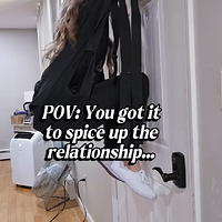POV- Bought it to spice things up… now I’m just spying on the block. 🔥👀 _SpicySwing_DateNightU.mp4